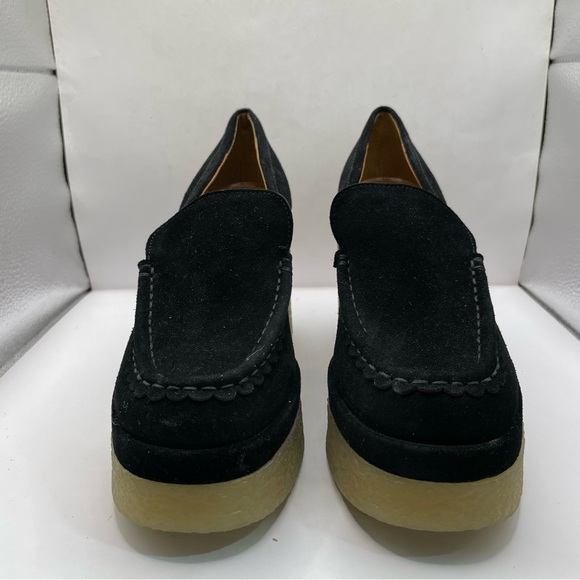 Marc Fisher LTD Lina Suede Leather Chunky Platform Loafers Size 7.5 - Picture 2 of 10